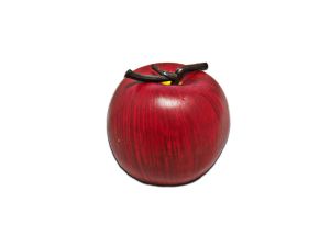 Pomme en plastique fruit factice diamètre 8 cm Rouge
