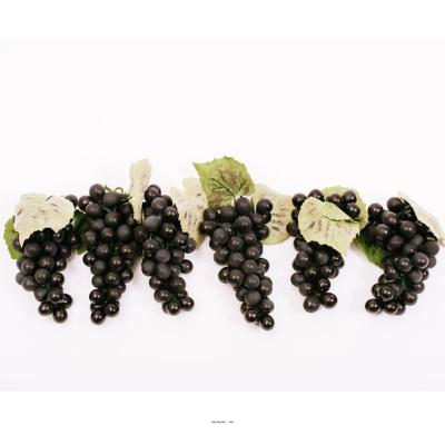 Grappes raisin noir 51 grains factices x6 plastique soufflé VENTE SOUMISE A DECRET