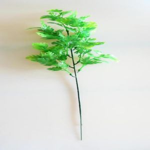 Piquet de feuilles de philodendron artificielles H 45 cm plastique exterieur vert