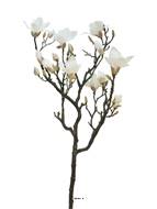 Fleurs de Magnolia artificiel en branche, H 128 cm Rose-crème - BEST
