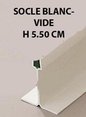 Séparateur barrette sans feuillage L 75 cm socle blanc H 5,5 cm factice 
