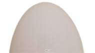 Oeufs blancs factices en Plastique soufflé H 65 mm D 45 mm