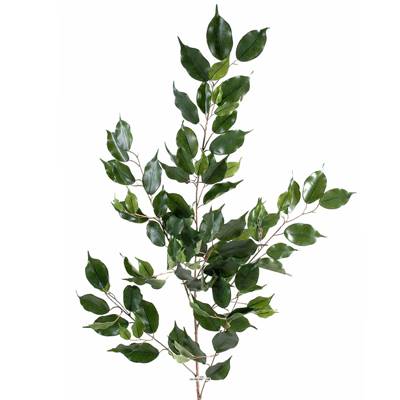 Branche de feuillage Ficus artificiel H 108 cm 101 feuilles