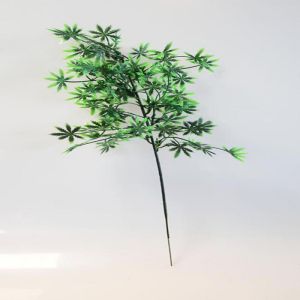 Aralia, Acer en pic plastique artificiel vert H 43 cm superbe