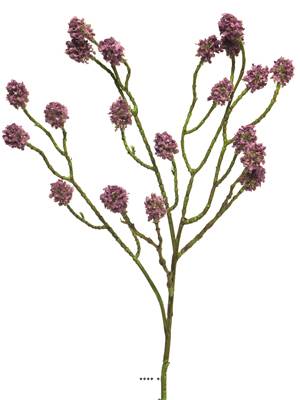 Fleurs de ceanothe factices en branche, 20 fleurs, H 70 cm Pourpre fushia
