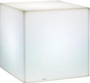 Bac lumineux Lighty Outdoor Cube L 40x 40 x H 40 cm Blanc