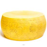 Meule de Grana Padano factice D 440x210 mm plastique soufflé