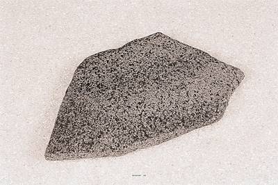 Dalle pierre plate foncée factice L 290x190 mm plastique soufflé