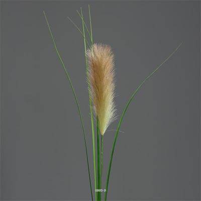 Herbe de la pampa factice H 97 cm superbe plumeau Pêche