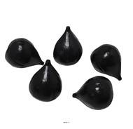 Figue de luxe artificielle noir X 5 en Plastique soufflé D 47x 60 mm