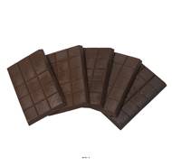 Tablette de chocolat noir artificiel en Plastique soufflé X5 H 95x65 mm