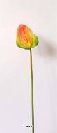Anthurium Enjoy artificiel en tige H 77 cm Vert-rose