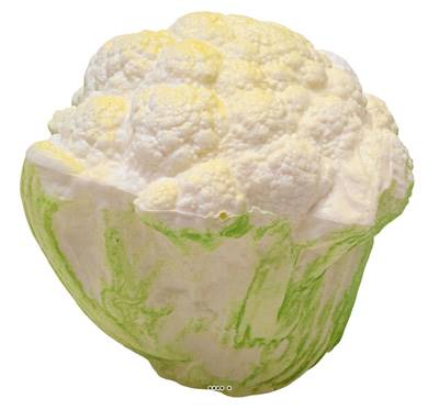 Chou-fleur factice L 12x13 cm plastique soufflé