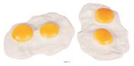 Œufs frits double factices x2 L 150x110 mm plastique soufflé