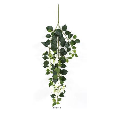 Branche de Faux Bougainvillier H 80 cm tige armée Blanc