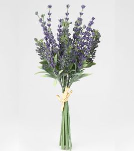 Bouquet Lavande artificiel hauteur 27 cm superbe 18 fleurs