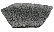 Dalle pierre plate foncée factice L 290x190 mm plastique soufflé