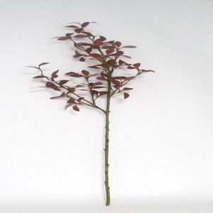 Troene rouge artificiel en branche H 105 cm avec 113 feuilles tissu