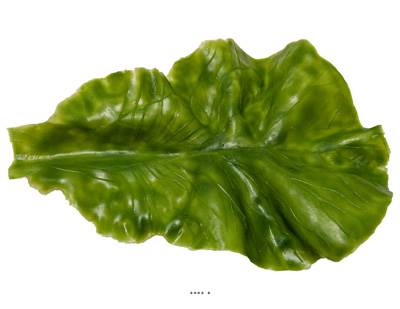 Feuille de salade verte laitue en latex de haute qualité – Ultra-réaliste, 16 × 10 cm, 9 g
