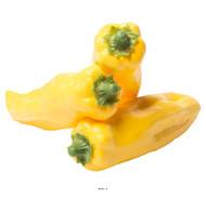 Piments jaunes factices x3 L 160x40 mm plastique soufflé