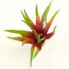 Aloe factice à piquer Vert-Rouge H 23 cm 26 feuilles à piquer