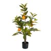 Citronnier factice en pot avec ces citrons H 90 cm D 60 cm