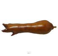 Patte de cochon artificielle L100x350 mm marron en plastique soufflé