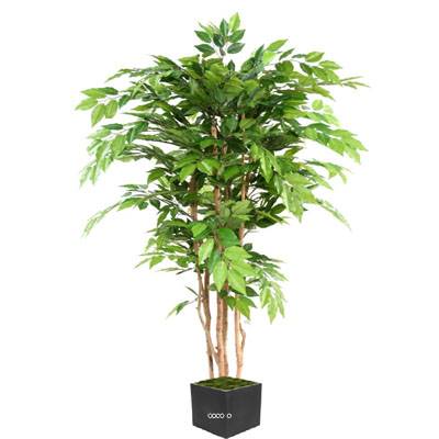 Charme Faux arbre artificiel H 150 cm en pot D 90 cm