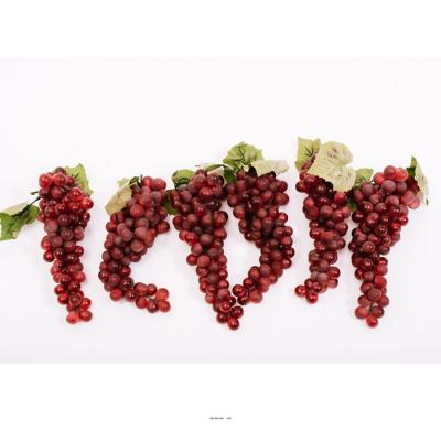 Grappes raisin rouge 90 grains factices x6 plastique soufflé VENTE SOUMISE A DECRET