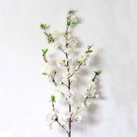 Branche de cerisier Prunus Creme artificiel H 120 cm Top