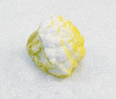 Chou-fleur factice L 120x130 mm plastique soufflé