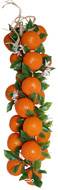 Grappe de 20 oranges factices L 50 cm plastique soufflé