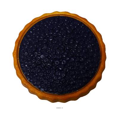 Tarte aux myrtilles factice D 21cm plastique soufflé